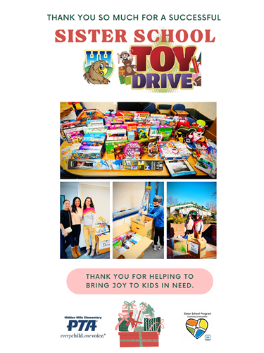 2022-2023 HHES PTA Sister School Winter Toy Drive